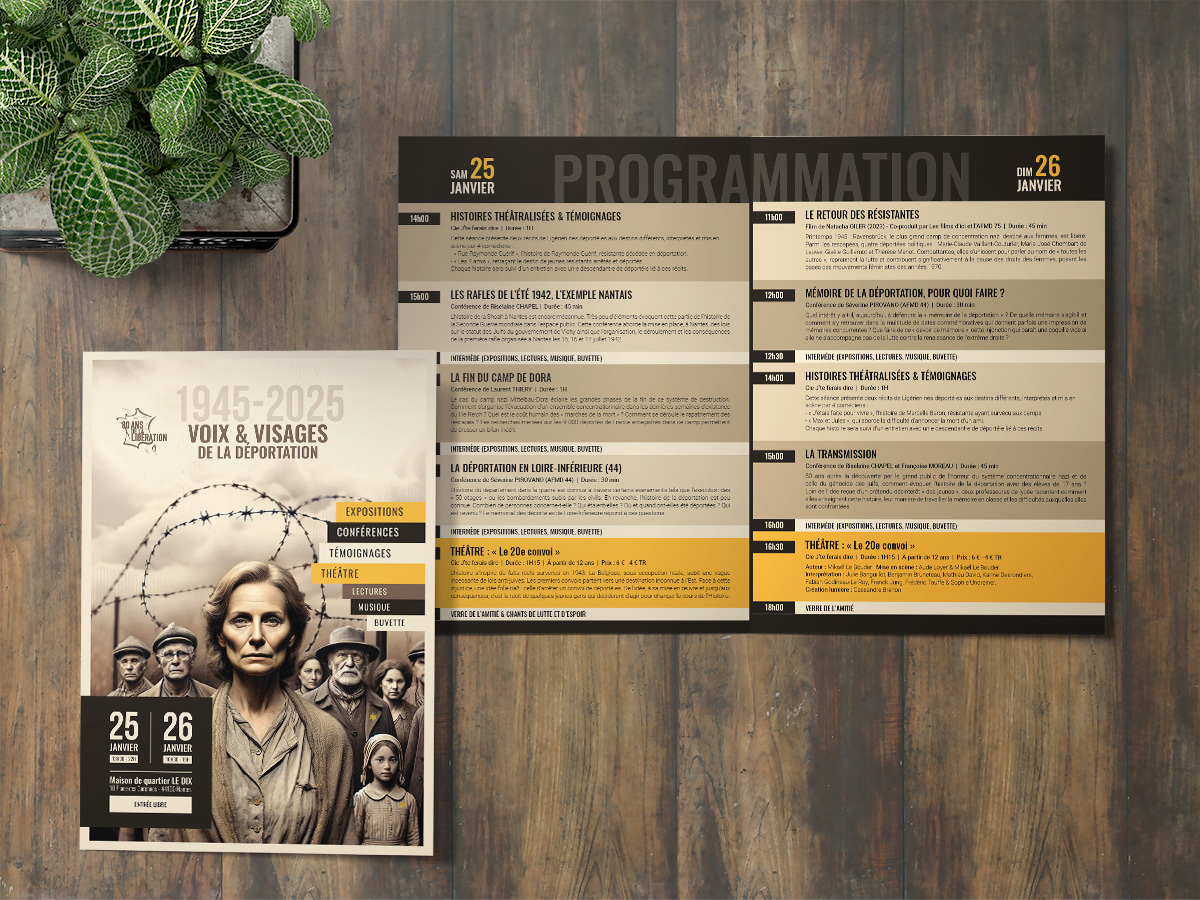 1945-2025 : Voix et visages de la déportation - Programme